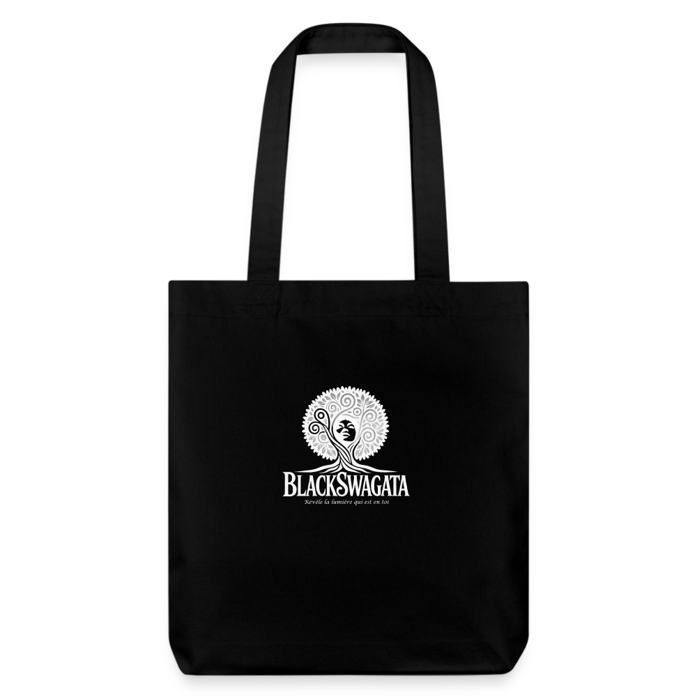 Tote Bag recyclé - noir/blanc - black