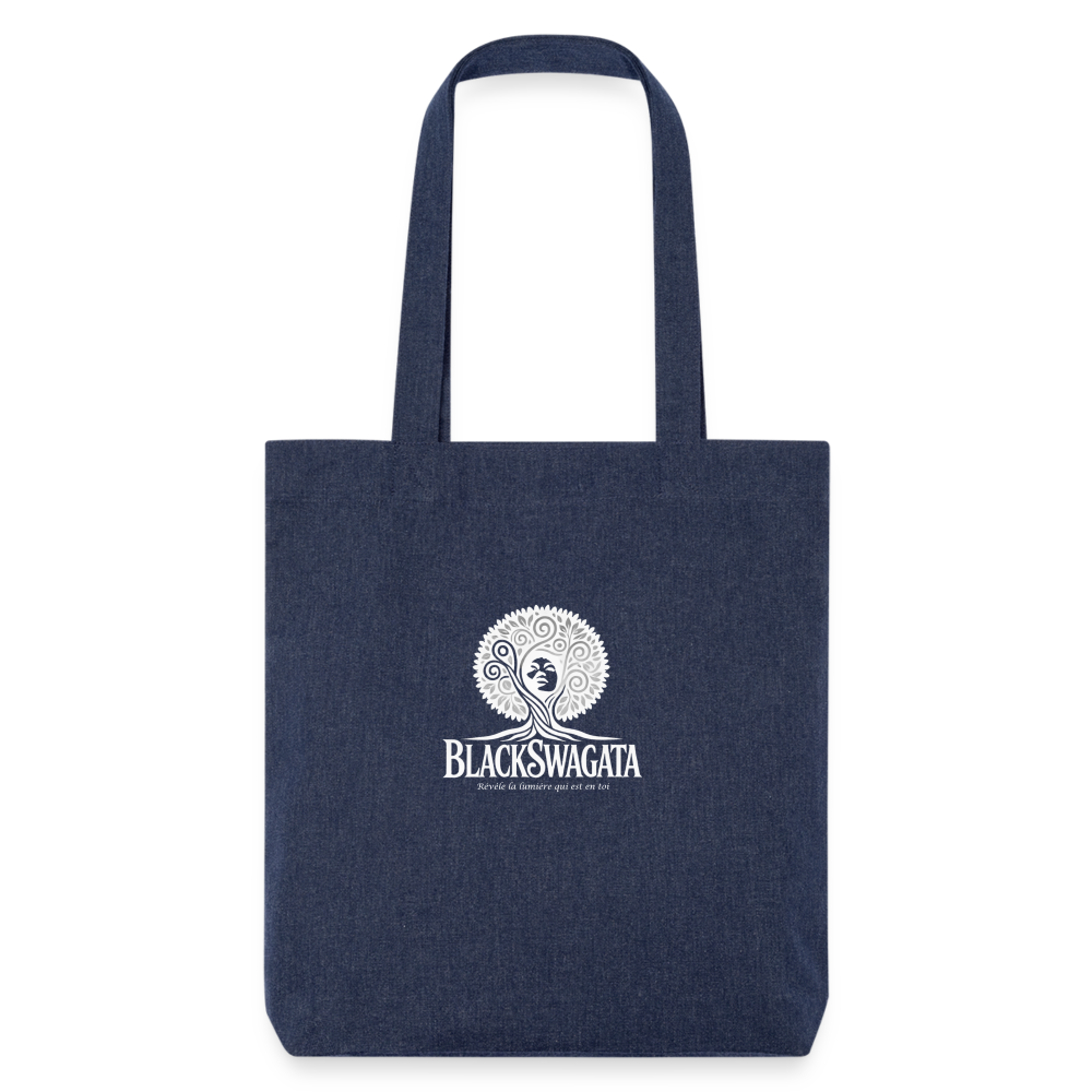 Tote Bag recyclé - bleu/blanc - melange blue